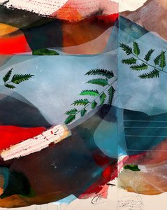 Paisagem montanhosa abstrata