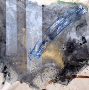 Fluxo Dinâmico Azul e Dourado