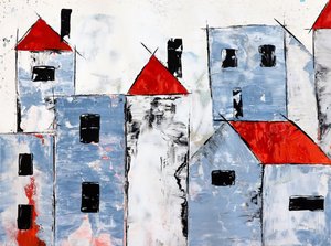 Cidade Moderna do Telhado Vermelho de Poonam Choudhary