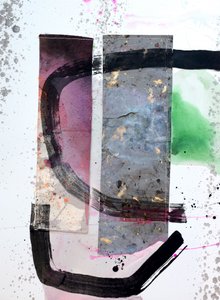 Colagem abstrata texturada de Poonam Choudhary