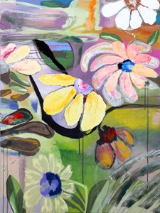 Flores abstratas vibrantes