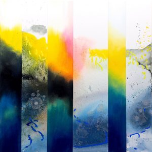 Um fluxo de cores vibrantes de Poonam Choudhary