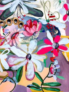 Abstrato floral vibrante