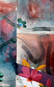 Abstrato floral vibrante