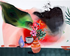 Natureza morta tropical vibrante de Poonam Choudhary