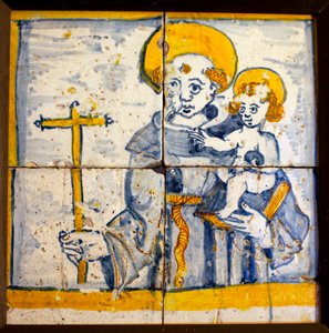 Santo Antônio de Lisboa (Santo Antônio de Lisboa, cerâmica vidrada de Portuguese School