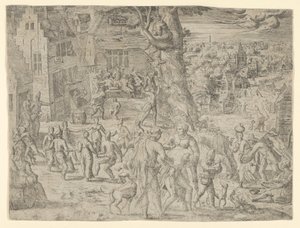 A Feira da Vila, 1549., 1549. de Possibly by Peeter van der Borcht.