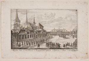 Praça da Catedral em Roskilde de Poul Isac Grønvold