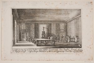 Experimentos físicos durante a visita de Frederik V à Academia Sorø de Poul Isac Grønvold