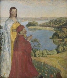 Dante e Beatrice no paraíso