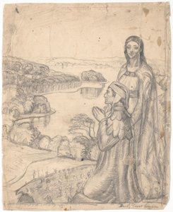 Dante e Beatrice no paraíso