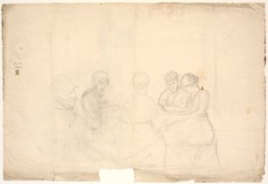 Grupo de cinco figuras sentadas de Poul S. Christiansen