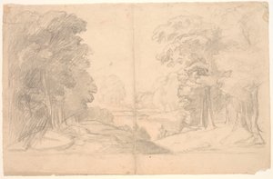 paisagem com árvores de Poul S. Christiansen
