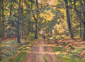 Estrada florestal perto de Dyrnæs de Poul S. Christiansen
