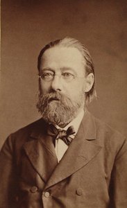 Retrato do compositor Bedrich Smetana, 1878. de Prague . Photo studio J. Mulac