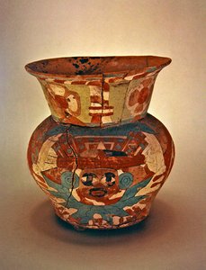 Jarra decorada, Cultura Teotihuacan (cerâmica) de Pre Columbian Pre Columbian