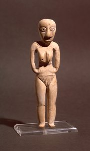 Estatueta de uma mulher nua, do período Badariano ou Neolítico, c.4000 aC