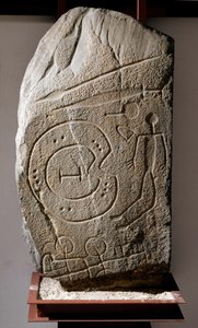 Estela Ibérica de Solana de Cabanas guerreira. Século VIII-6º a.C. de Prehistoric Prehistoric