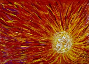 Sol abstrato e ardente de Preston Harmon