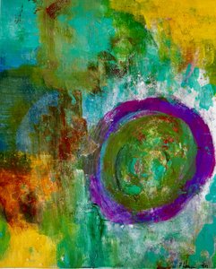 Círculo abstrato vibrante de Preston Harmon