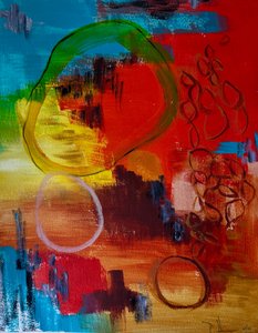Formas abstratas vibrantes de Preston Harmon