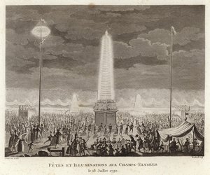 Festival e iluminações nos Champs-Elysées em Paris