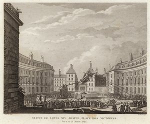 Estátua de Luís XIV tirada na Place des Victoires