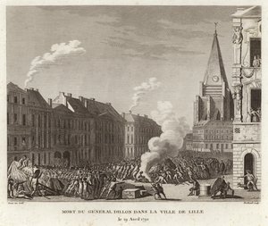 A morte do general Dillon na Ville de Lille