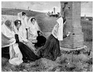 O Caminho da Cruz na Catalunha, 1895. de Professor Berthold
