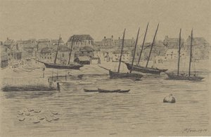 Vila piscatória de St. Ives de Prosper Alphonse Isaac