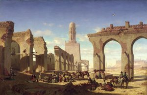 Ruínas da mesquita do califa El Haken, Cairo, c.1840