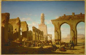 Ruínas da mesquita de Khalif Hakem no Cairo ...