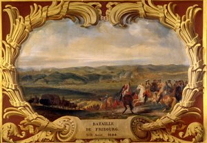 Batalha de Friburgo de 3 a 09/08/1644 Vitória do Grand Conde (Louis II Príncipe de Bourbon) (Bourbon-Conde) (1621-1686) e de Henri de La Tour d