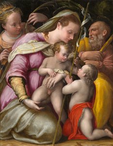Sagrada Família com Santa Catarina de Alexandria e o Infante São João Batista, por volta de 1551-1556 (óleo sobre painel de álamo)
