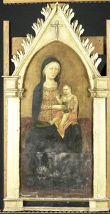 Virgem e o Menino de Pseudo Ambrodigio di Baldese (attributed to)