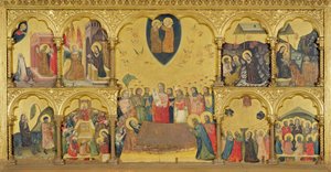 Políptico da Dormição da Virgem, 1330-35 de Pseudo Jacopino di Francesco