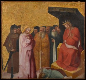 São João Evangelista Restaurando Dois Homens à Vida, por volta de 1325-1330 (tempera e folha de ouro no painel)