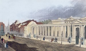 Carlton House, do &39;Repositório de Ackermann para as Artes, Literatura, Comércio, Manufatura, Moda e Política&39;, publicado em 1809 (aquatint) de Pugin and Rowlandson
