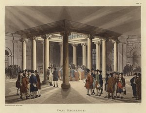 Troca de carvão de Pugin and Rowlandson