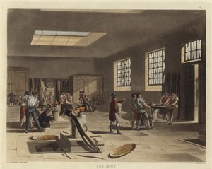 A hortelã de Pugin and Rowlandson