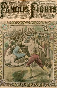 A luta entre Tom Spring e Bill Neat, 1823 final do século XIX ou início do século XX.