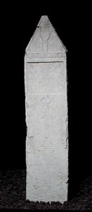 Estela votiva com caduceu, de Cartago, século III a II AC (calcário) de Punic Punic