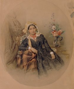 Retrato da Baronesa Iuliania Ivanovna Klodt von Jürgensburg, 1845 de Pyotr Fyodorovich Sokolov