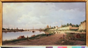 Pskov (Russie) (Pskov) - Peinture de Pyotr Petrovich Vereshchagin (Piotr Verechtchaguine) (1836-1886), huile sur toile