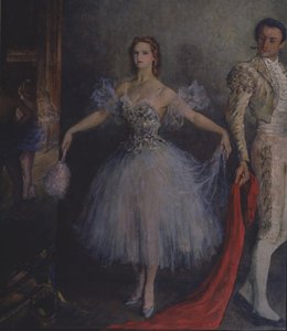 Retrato da bailarina Marina Semyonova como Carmen