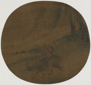Menino em um búfalo, dinastia Ming, século XVI-XVII. de Qin Shunyou