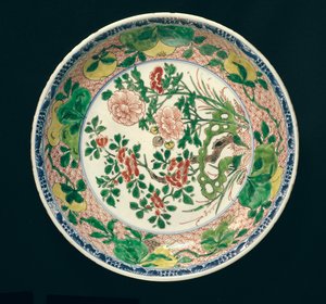 Prato com decoração famille verte, período Kangxi, 1662-1722 (cerâmica)