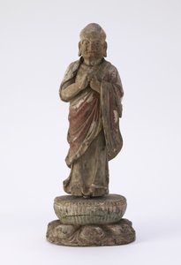 Figura do monge Ka-yeh (Kasyapa) (madeira e gesso)