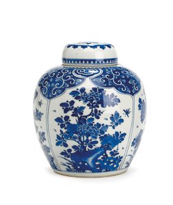 Pote e tampa de gengibre, Período Kangxi, 1661-1722