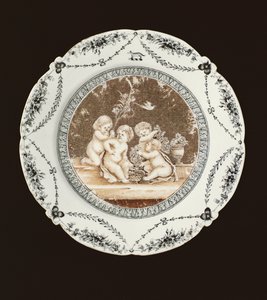 Placa lateral, período de Qianlong, c.1782 (porcelana)